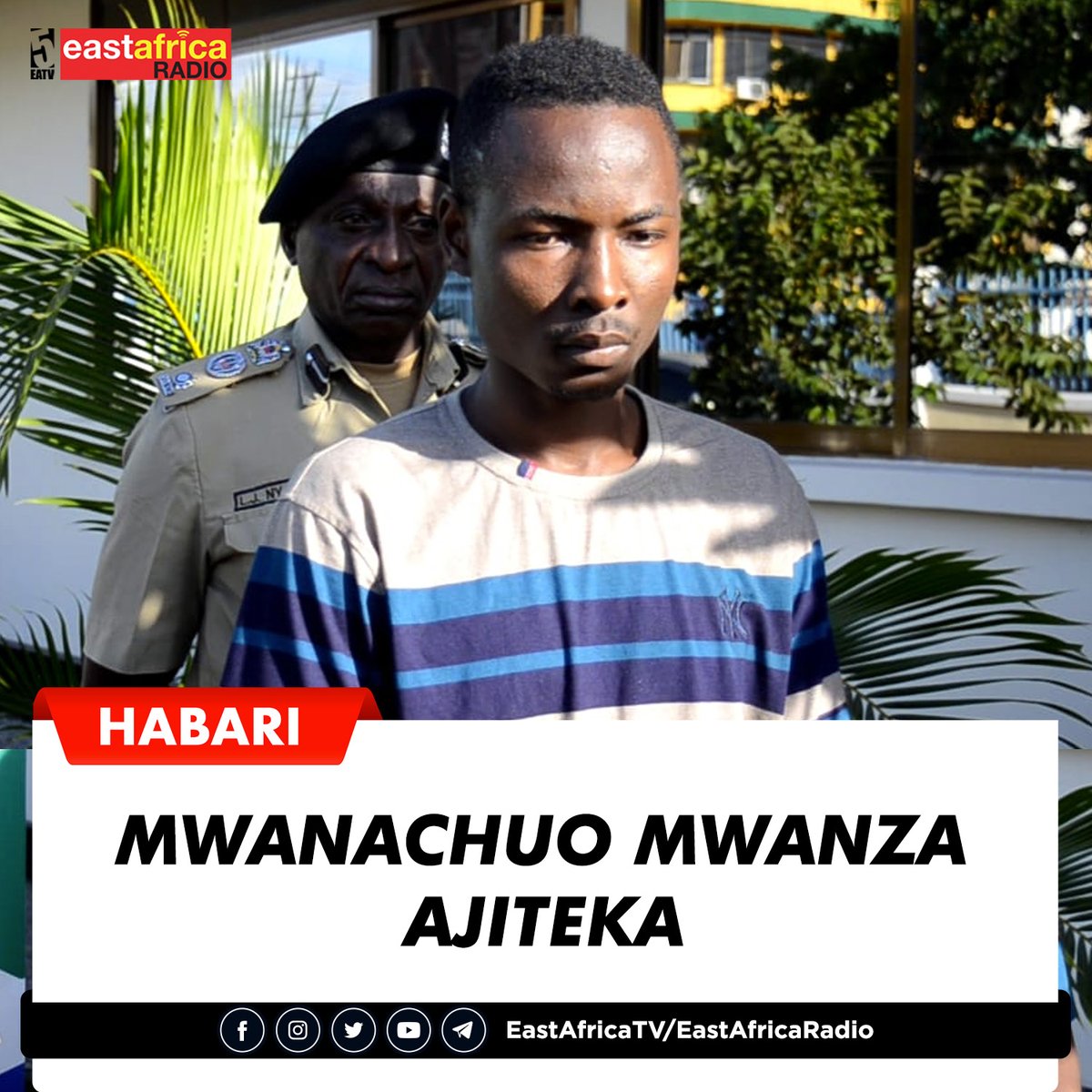 earadiofm's tweet image. #HABARI Kennedy Nyangige mwanafunzi wa mwaka wa kwanza katika chuo cha udaktari Bugando anashikiliwa na jeshi la polisi mkoani Mwanza kwa tuhuma za kujiteka na kisha kutuma meseji kwa wazazi, ndugu na viongozi wake wa chuo akidai ametekwa na inatakiwa milioni 3.5 ili aachiwe