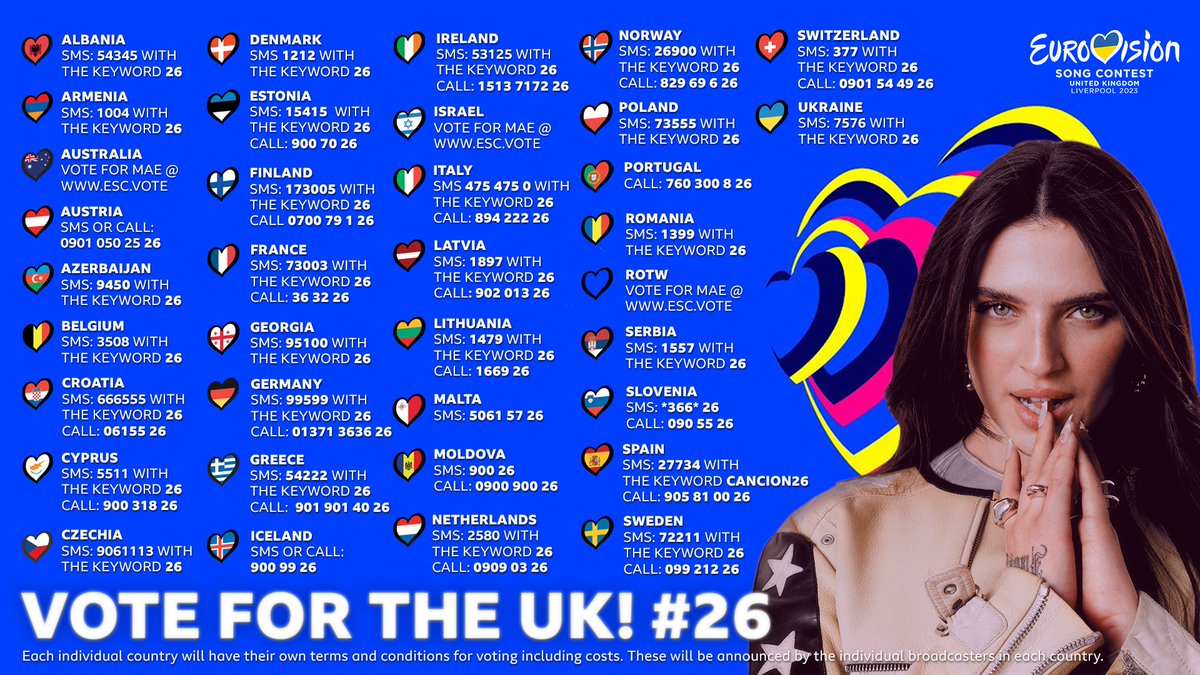 maemuller_'s tweet photo. tonight’s the night!! download the official #Eurovision  app and GET. READY. TO. VOTE!! Love u stunnas ❤️ https://t.co/B8gRDaNcUd https://t.co/mztqfFK85w