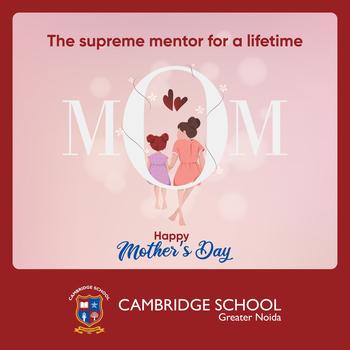 Life is a lesson and she is the greatest teacher. Cambridge School wishes you a very happy Mother’s Day.
.
.
.
#CambridgeSchoolGreaterNoida #CambridgeSchool #CSGN #WeLearnToServe #CBSESchool #Education #Knowledge #Leadership #HappyMothersDay2023 #SupremeMentor #LifetimeMentor