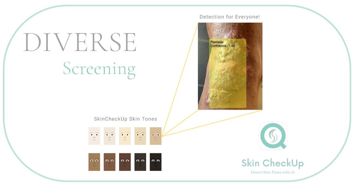 SkinCheckUp's tweet image. Screening with SkinCheckUp AI - Skin of Colors - encouraging results from our ML model. We are continuously improving our dataset. Contact us to learn more #dermtwitter #dermatology #skincheckup #MedTwitter #psoriasis