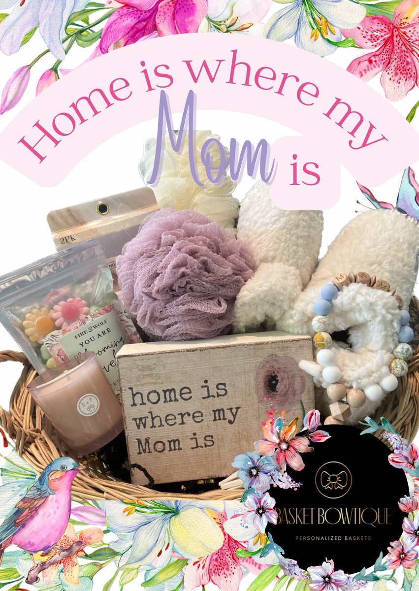 BasketBowtique's tweet photo. 🌸Give us all the florals…for Mom. 🌸#mothersday #mothersdaygift #homeiswhereyourmomis https://t.co/mbCk0TdpLM
