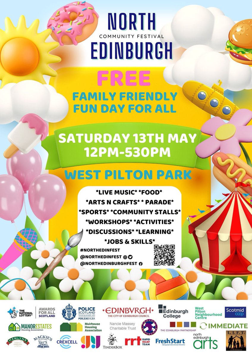 Absolutely amazing <a href="/northedinfest/">North Edinburgh Community Festival</a> today. In awe of how this fantastic community event has grown and developed since last year. Well done to all involved - everyone here is having the best time! ☀️😎🎈