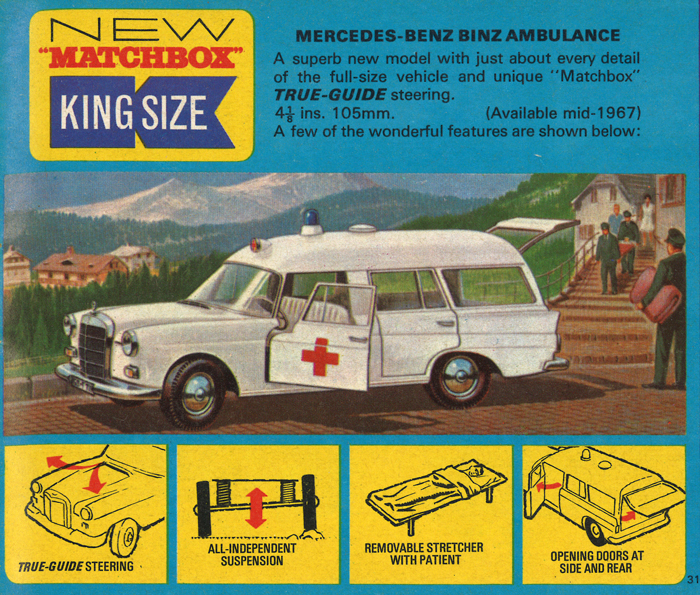 Classic #Matchbox time...1967 Mercedes-Benz Binz Ambulance
