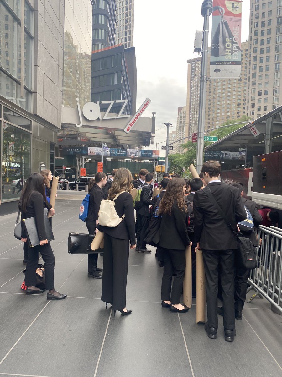 FoxboroughPS's tweet photo. The day is here! From arrival on Day 1 at Essentially Ellington in NYC to today’s competition, FHS Jazz Ensemble is ready!  Watch their performance at 10:00 am https://t.co/wrHL6sL2fj #theboro02035 ⁦@FCATV ⁦@FoxboroughMusic⁩ https://t.co/wzJJUSFMA7
