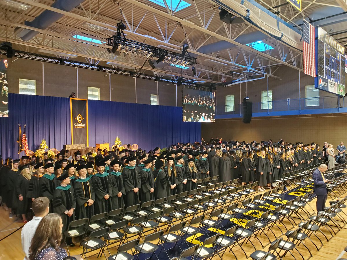 ClarkeU's tweet photo. We are excited to celebrate the class of 2023 today at 2 p.m. You can catch the ceremony with our livestream at https://t.co/TSqR8FgRuv https://t.co/8hDx0K2jey