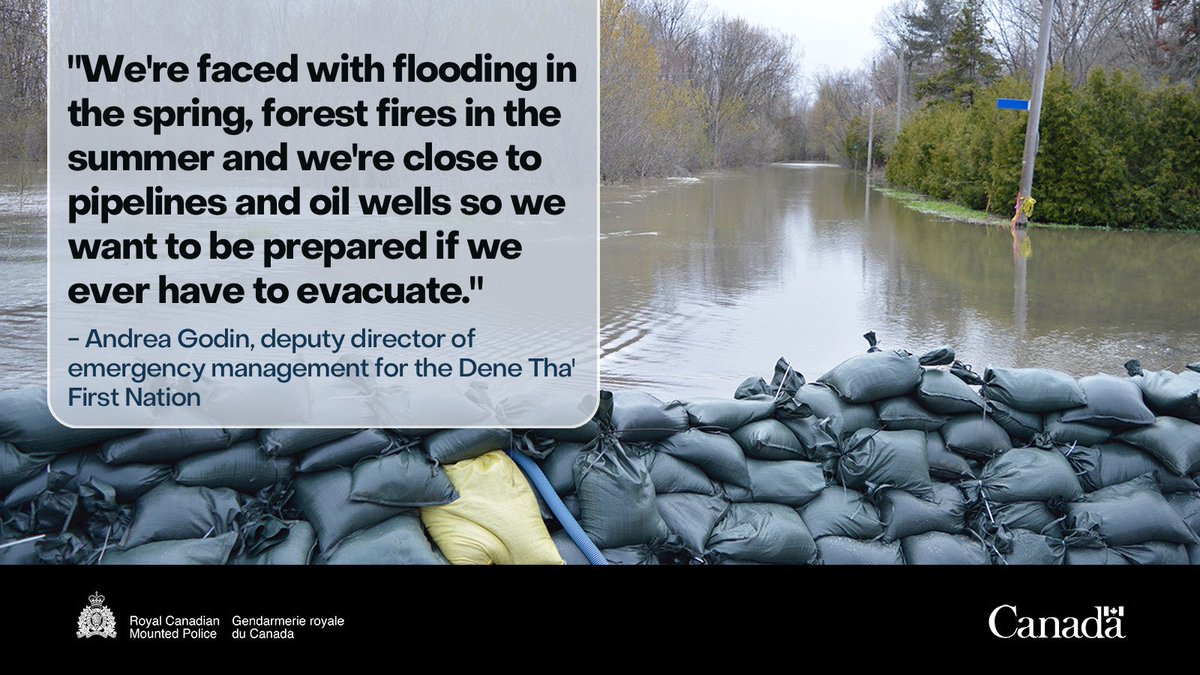 A mock flooding exercise was the key for this First Nations community to be better prepared for the real deal. 👉 rcmp-grc.gc.ca/en/gazette/pre… #EPWeek2023 #RCMPGazette