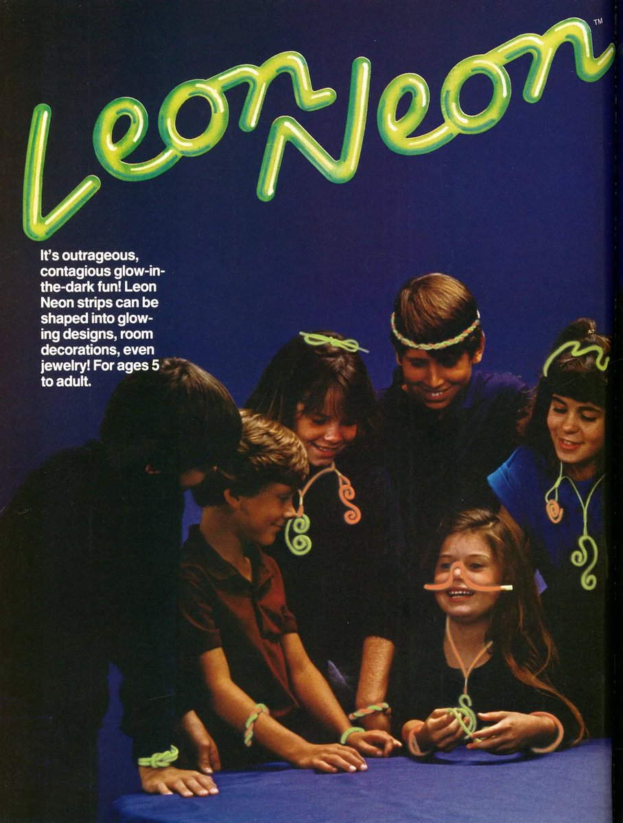 silverbox's tweet image. Leon Neon

It's outrageous, contagious glow-in the-dark fun! Leon Neon strips can be shaped into glowing designs, room decorations, even jewelry! For ages 5 to adult.