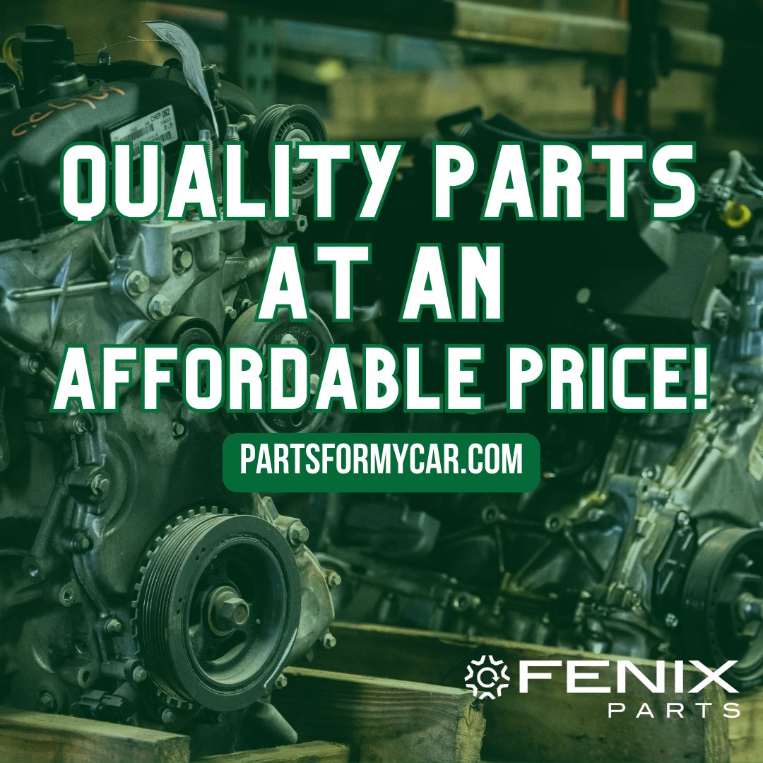 Fenix_Parts's tweet image. Here at Fenix we stride to always provide quality parts at an AFFORDABLE PRICE!

#oemparts #reuse #recycle #parts #carparts #quality #affordable #sell #feinxparts #quality #auto #autorecyclers