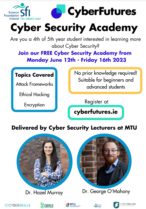 ZeroDaysCTF's tweet photo. Cybersecuity summer camp for 4th &amp; 5th years...
https://t.co/lbRbUsVRY3 https://t.co/6J3RpbnC2z