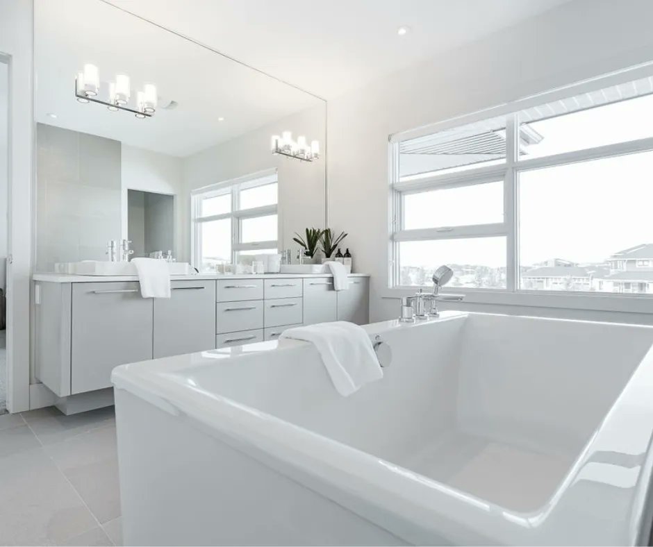 Why not a salt water bath on a rainy day? 💦 

Design/Build: @capstonehomesyyc⠀⠀
Architecture: #capstonehomesyyc⠀⠀
📸 : @sujataphoto_architecture ⠀⠀⠀⠀⠀⠀

#ensuitedesign #yychomebuilder #calgaryhomebuilder #customhome #yyc #acreagebuilding #acreagehome