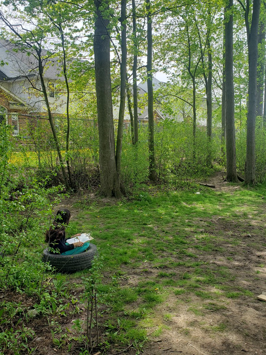 The best part of starting journaling in our forest of learning? Every single one of these students was convinced they had found the best spot to journal ☺👌🏼