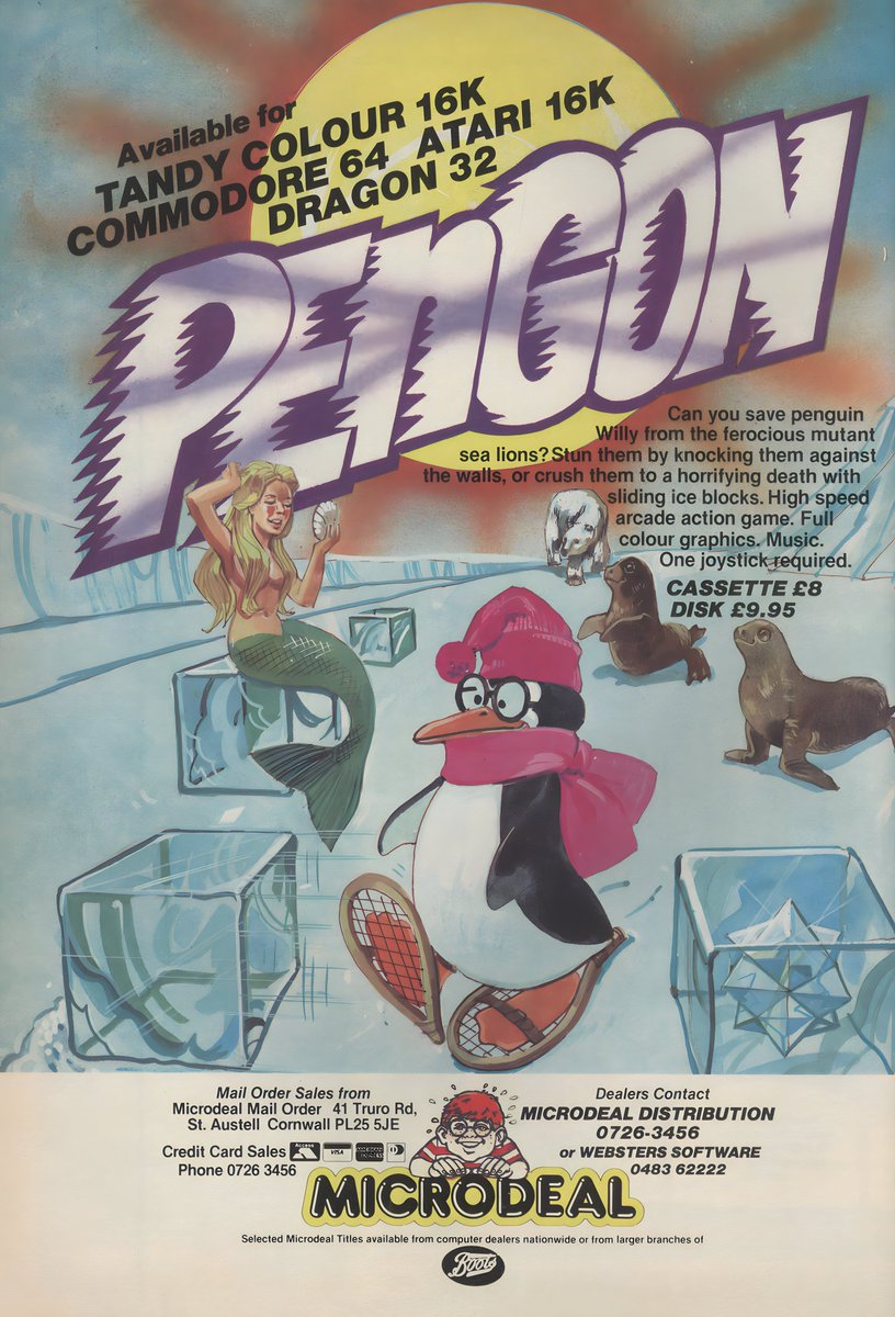 Penon game Advertisement (1984) #retrocomputing #videogames #C64 #80scomputing #8Bit