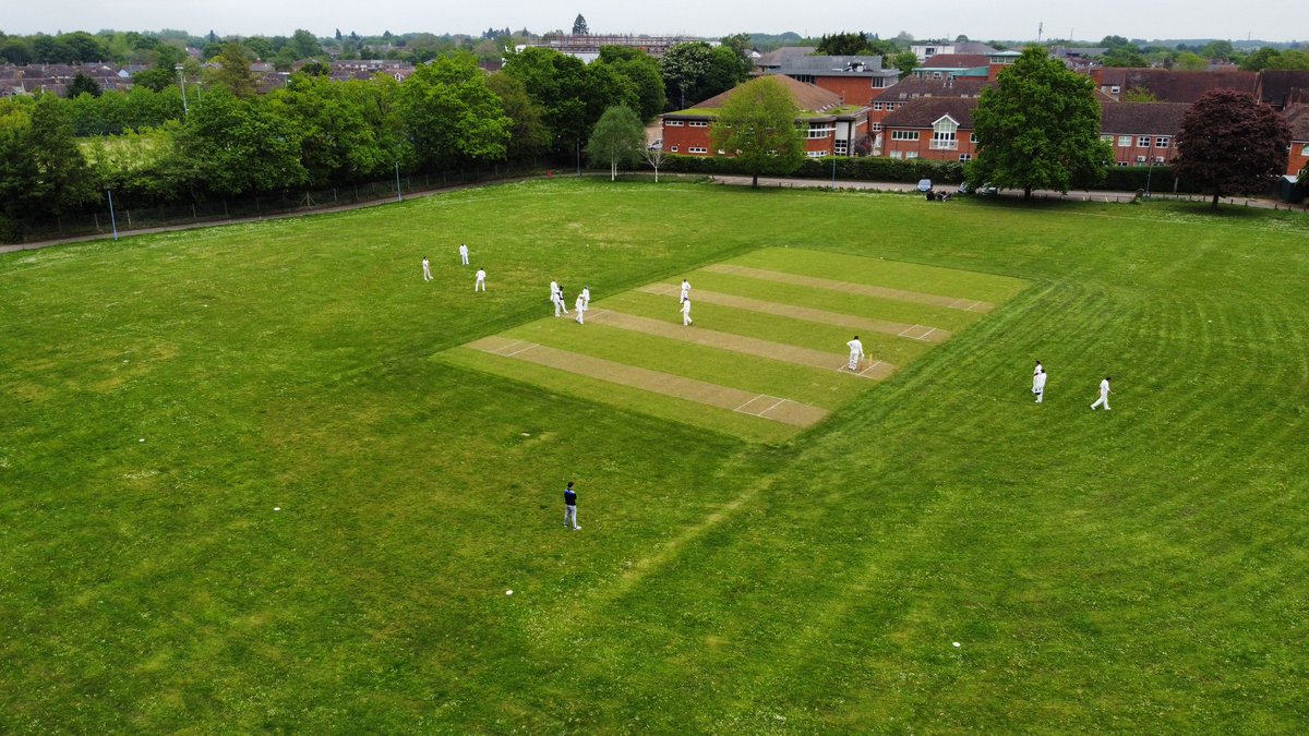 media2u's tweet image. Out covering someone playing a cricket match as part of a scheme which gives employees time to practice their sport.