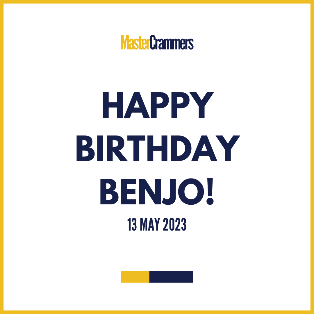 mastercrammers's tweet photo. Happy Birthday Master Benjo! 🥳
#MasterCrammers2023 
#TakesAllOfUsToTheSummit https://t.co/UcfYaG40E4