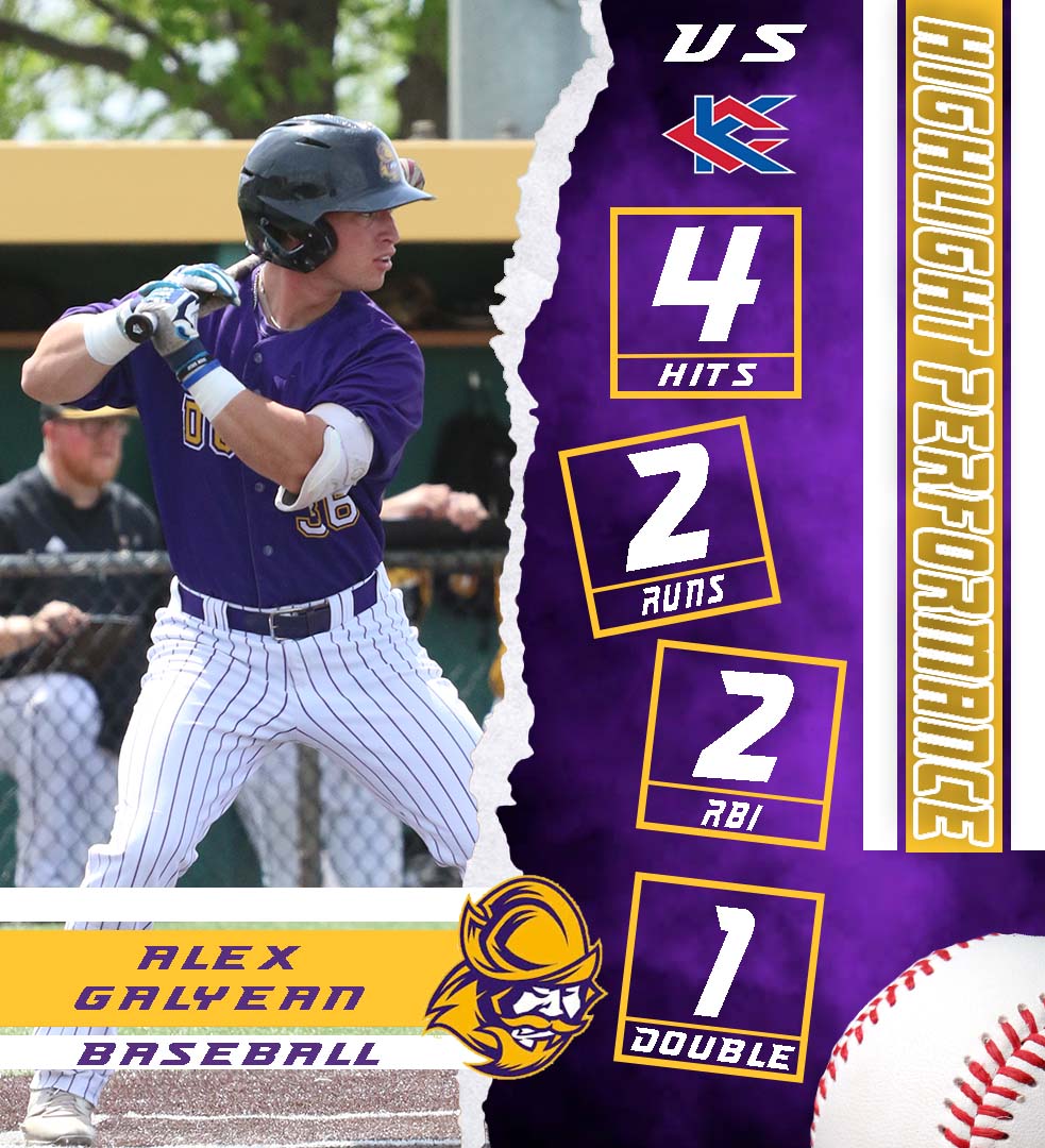 ⚾️Highlight Performance of the Day⚾️

Highlight Performance of the Day goes to Alex Galyean who was 4-5 with 2 RS, 2 RBI, 1 BB, 1 2B vs KCK in Game 2 of 1st round Region 6 Tournament series (in all 3 games was 9-13 at plate) #GoConqs <a href="/GoConqsBB/">Dodge City CC Baseball</a> <a href="/AlexGalyean/">Alex Galyean</a>