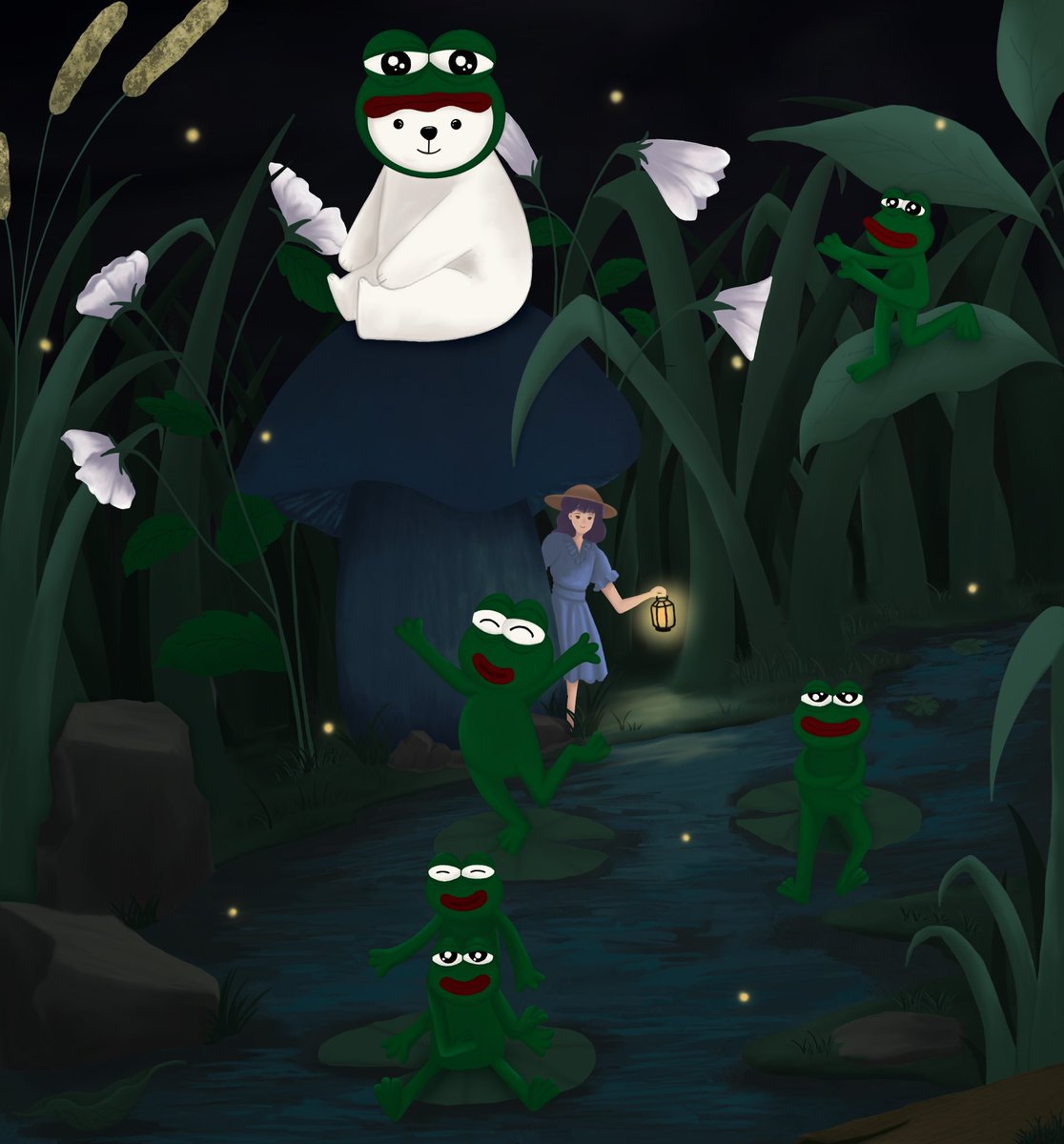 NftCoconutmilk's tweet photo. ☔️PEPE on the rainy day ☔️

Available now - 0.55 ETH

🐸 https://t.co/i4VdFBEjZq

Thx for RT😍

#frogfam #pepepirate #nftartist #PEPEMEME #NFTcollectors https://t.co/DTEEljTVNM