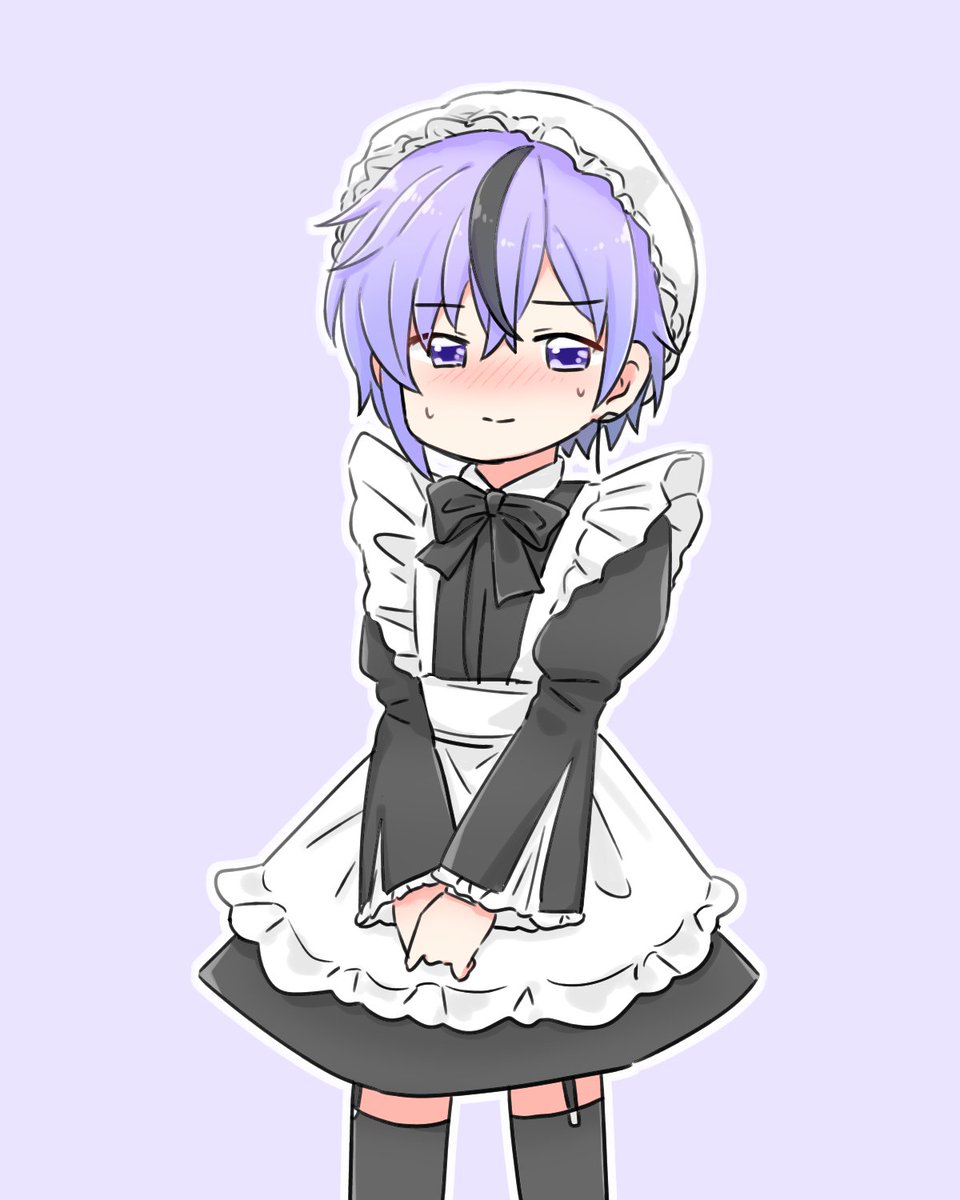 「メイド服着てくれ」|はっさんのイラスト