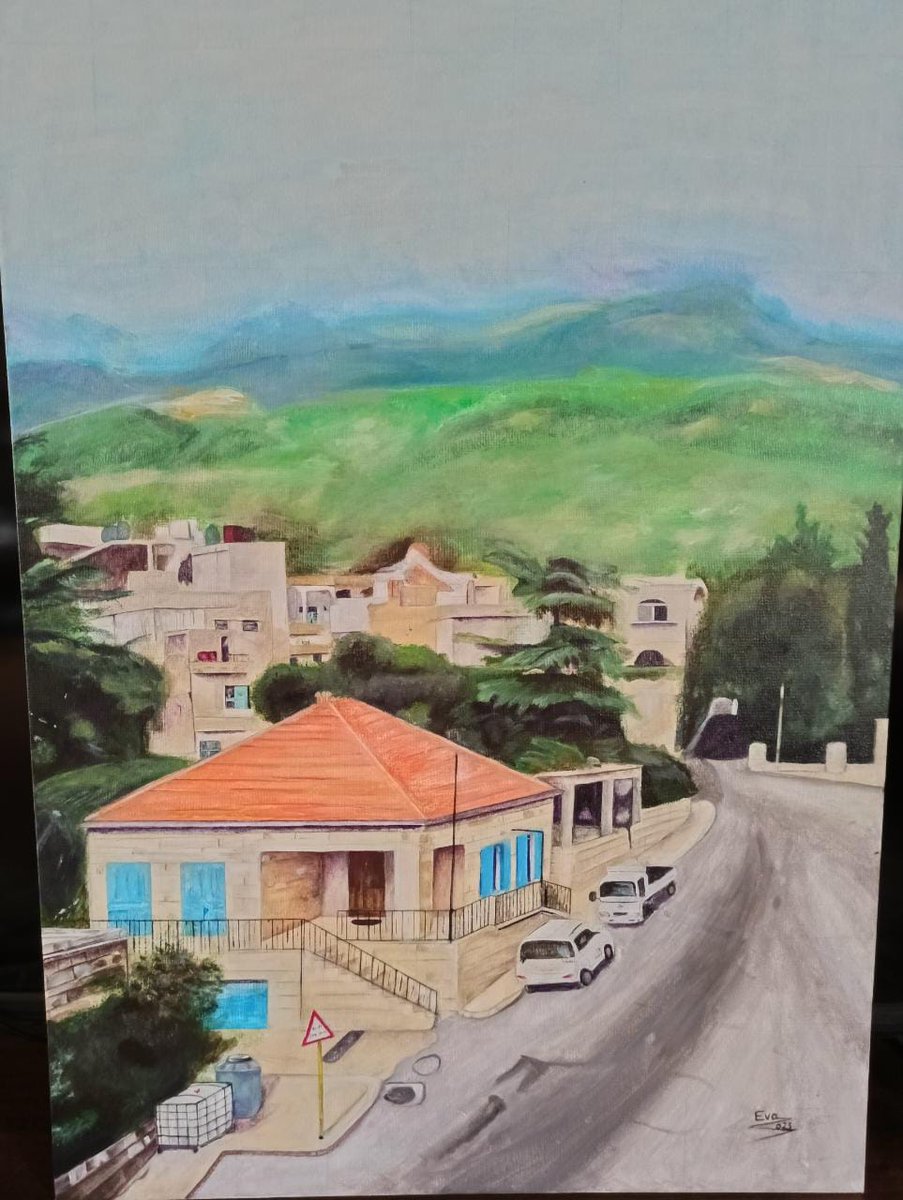 zozo73's tweet photo. بلدية معاصر الشوف بريشة الفنانة والرسامة المبدعة أبنة أختي ايفا جودت بو كروم https://t.co/KmJRYZ2Syi