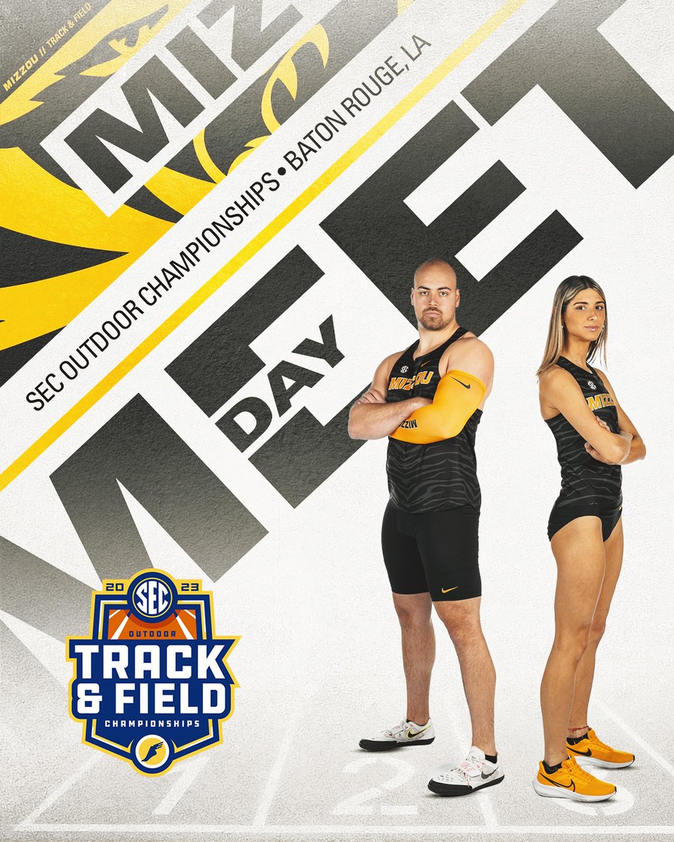 MizzouTFXC's tweet photo. Championship Saturday 🏆

⌚️ 2 p.m. 
📺 SECN+
⏱ https://t.co/6Ipa1ahGBg 
📋 https://t.co/bIZ1FmNURJ https://t.co/JRMiHtLRVP