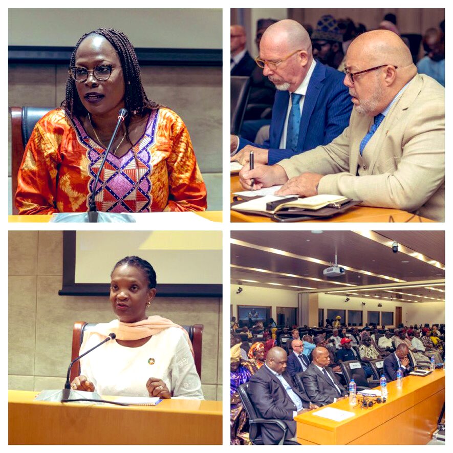 UNDP_TheGambia's tweet photo. Director and Deputy Head - PBSO, @UNDPPA  @Dabokunda launches discussion by Partners on Day 2 of the Stakeholder Conference and Donor Roundtable on the #TRRCRecommendations 
The session focused on past work by UN Organizations, vision, and support for the implementation process🇬🇲 https://t.co/VQW5AxBT3Z