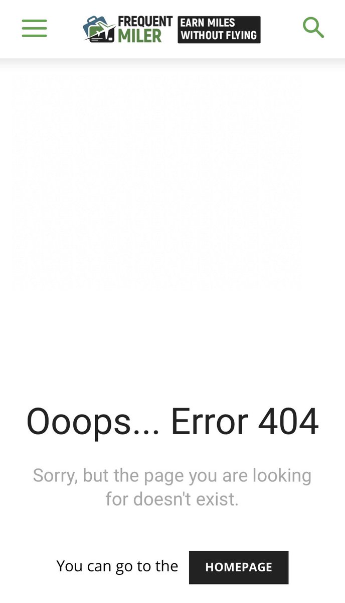 jen44_65's tweet photo. @BoardingArea @FrequentMiler The link appears to be broken https://t.co/gCJWqFPC6G