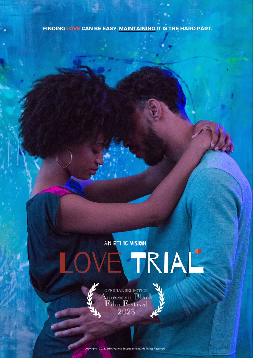 Proud to announce that our new series #LoveTrial is an Official Selection for the 2023 American Black Film Fest (@ABFF) in Miami, Fla.

Huge Thanks to all the Contributors!
So Proud of everyone involved!

See you all in June!✌🏽