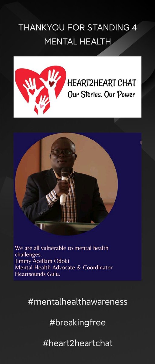 <a href="/OdokiJ/">Odoki Jimmy Acellam</a> pours himself into the cause we appreciate you. Thankyou for sharing your time &amp; more 4 mental health.
#MentalHealthAwarenessMonth #MentalHealthMatters
<a href="/nsimbi_angela/">Angela Nsimbi</a> 
<a href="/BenjalinaT/">Ms Benjalina 🌹</a> <a href="/benmwine/">Ben Mwine 🇺🇬 π</a>  <a href="/Peer_nation/">Peer Nation</a> <a href="/MinofHealthUG/">Ministry of Health- Uganda</a> <a href="/butabika1955/">Butabika National Referral Mental Hospital</a> <a href="/HeartsoundsU/">Heartsounds Uganda official</a>