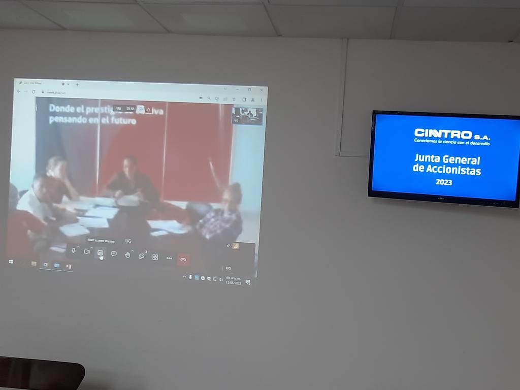 FreiderSantana's tweet photo. Se desarrolla la Junta General de Accionistas 2023 de la Empresa Interfaz de la @UOCuba y @UG_Cuba #CINTRO ÉXITOS¡¡¡ https://t.co/N1CZ0qalqS