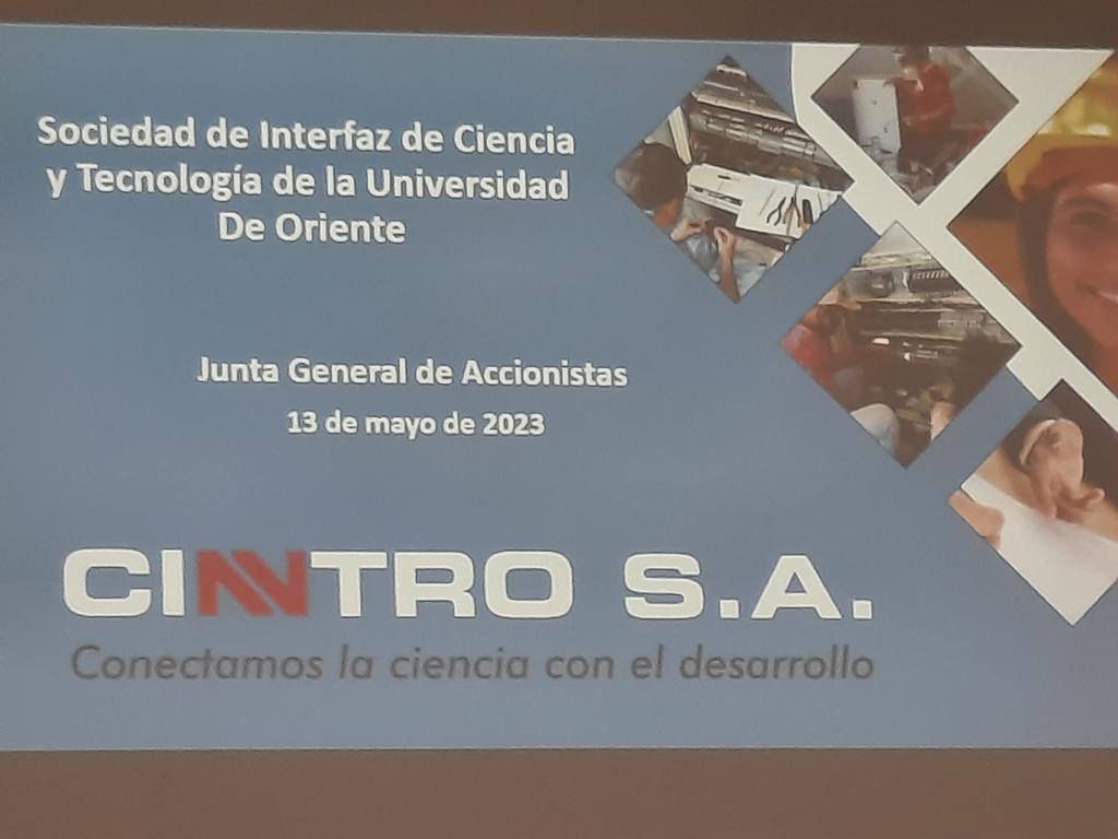 FreiderSantana's tweet photo. Se desarrolla la Junta General de Accionistas 2023 de la Empresa Interfaz de la @UOCuba y @UG_Cuba #CINTRO ÉXITOS¡¡¡ https://t.co/N1CZ0qalqS