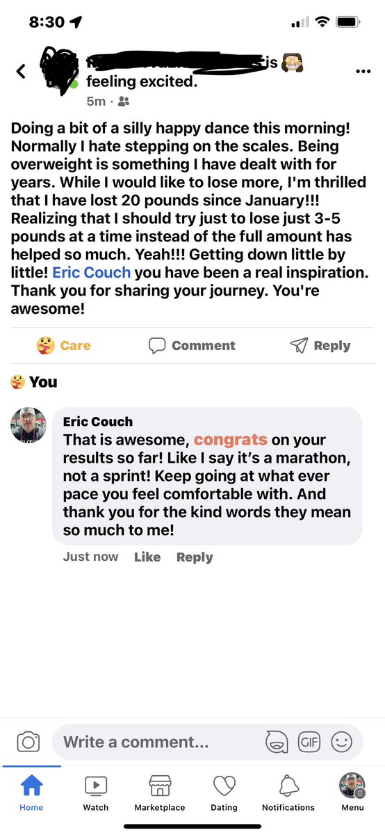 BamaBass's tweet photo. One of my HS Classmates posted this on FB this morning. Makes me feel good knowing that others are drawing inspiration off of my journey. By far my biggest supporters have been on Twitter, good to see the FB folks coming around! #weightlossjourney #roadtohealth https://t.co/SnxiQXGWUT