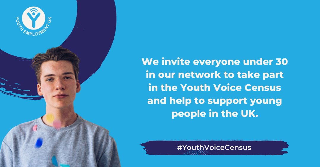 Study. Life. Work. 
If you’re aged 11-30, what changes would you like to see in how you are supported from school onwards? 

Young people are invited to take part in @YEUK2012 #YouthVoiceCensus 2023 and make a difference! 

eu1.hubs.ly/H03nZjd0 

#AddYourVoice