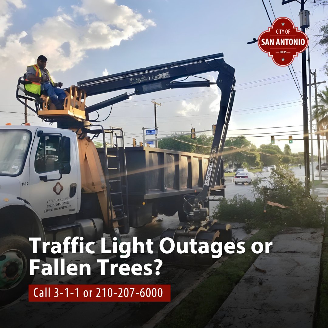 City of San Antonio on Twitter "⚠️If you notice any fallen trees