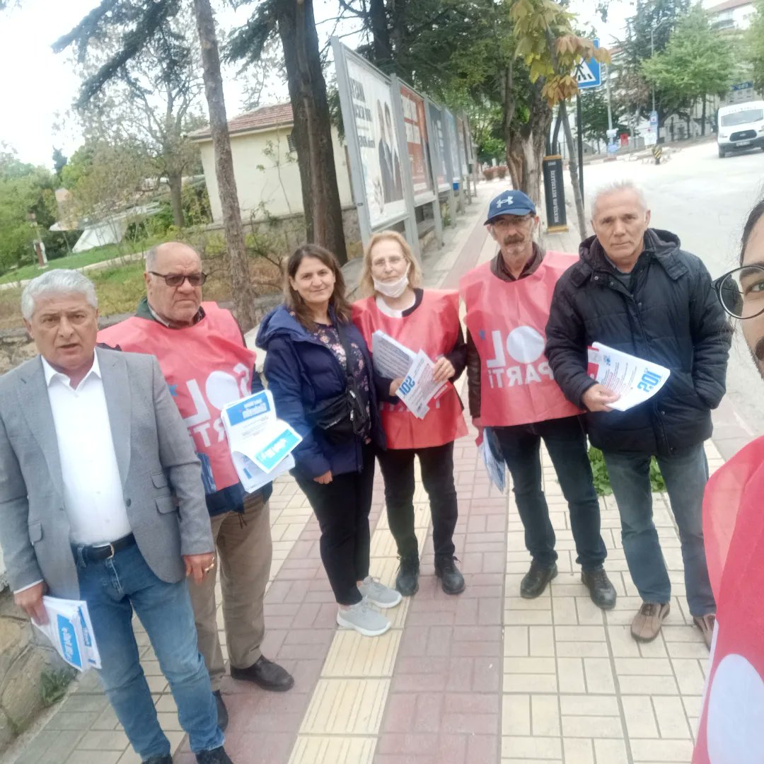 Amasya Merzifon İlçesinde seçim çalışmaları ve bildiri dağıtımı