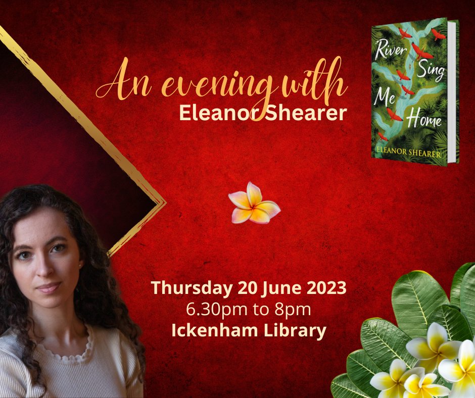 Hill_libraries's tweet photo. Debut author Eleanor Shearer will be at Ickenham Library on Tuesday 20th June 6.30pm to share River Sing Me Home, a powerful and redemptive novel of a mother's desperate search to free her stolen children. Book today https://t.co/mr3PPjnRYb @ellieshearer @LDNLibraries ^RK📚 https://t.co/GxVEOkYLQ7