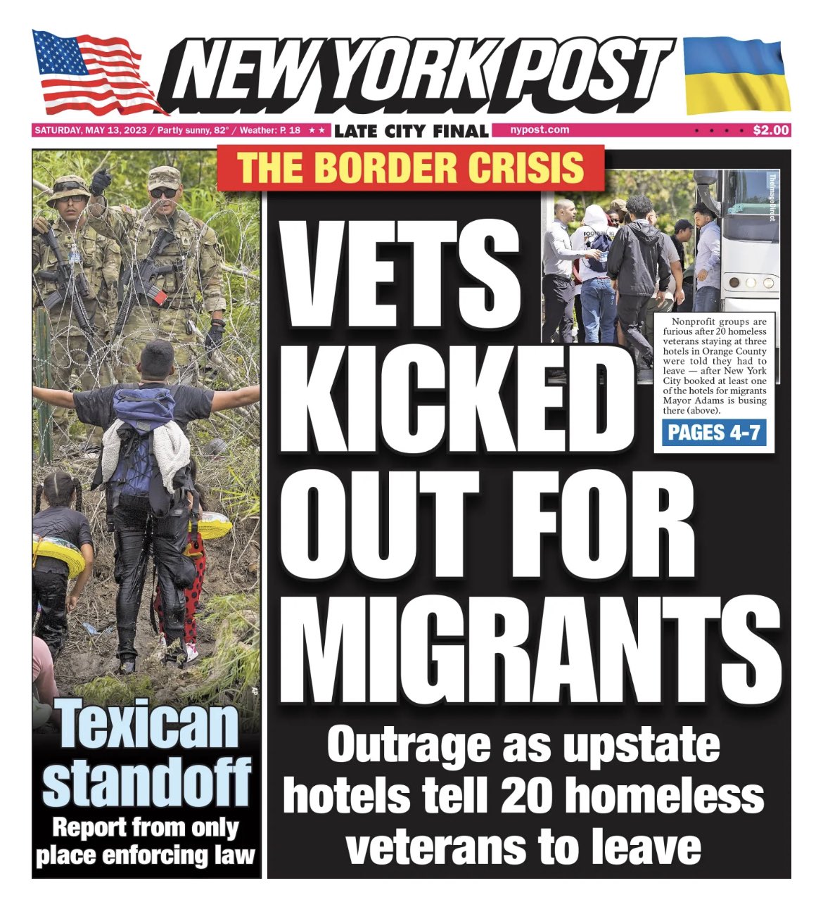 Migrants  or homeless veterans? POLL