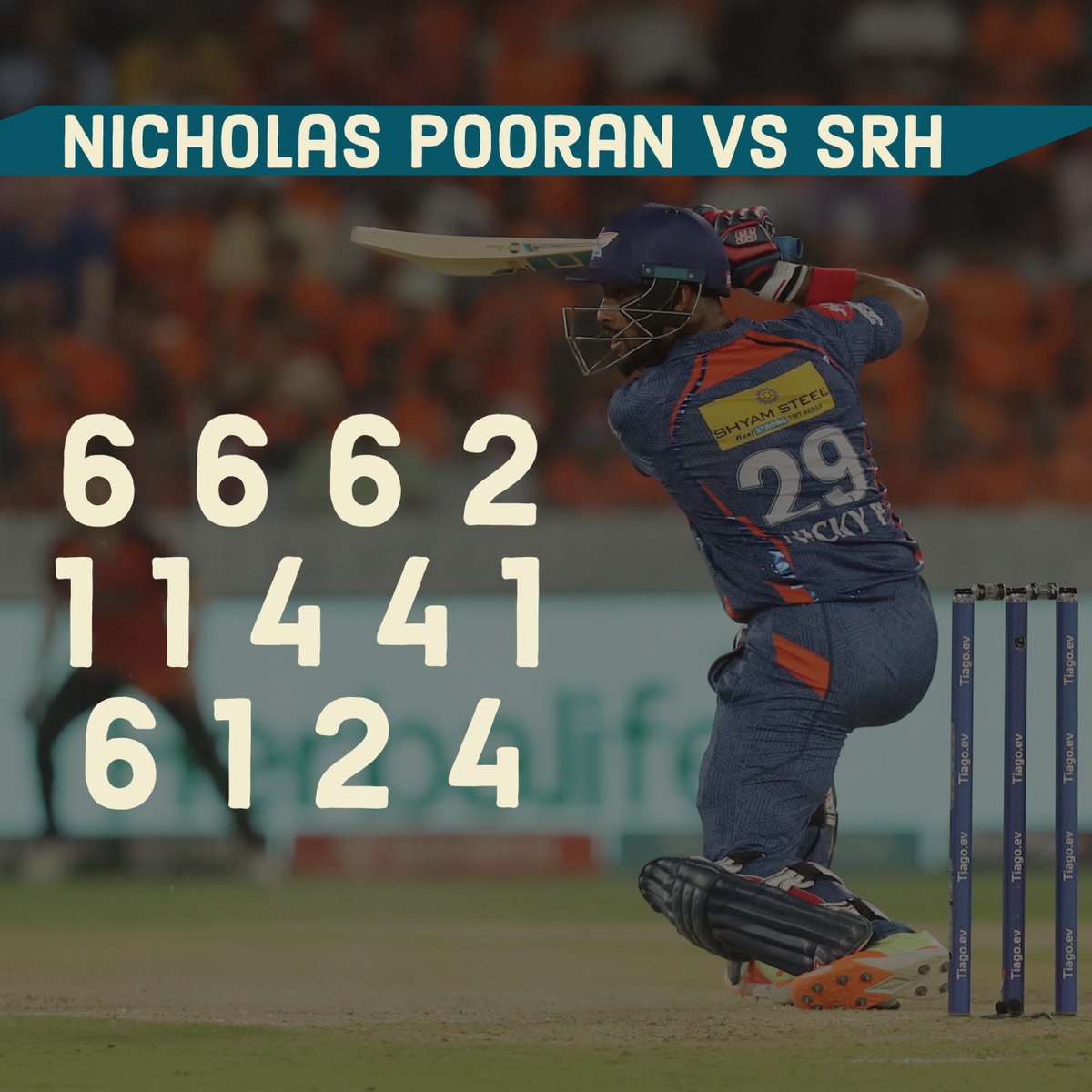 Nicholas Pooran stings SRH with 44* off 13 as LSG pull off an incredible victory to move up to fourth #IPL2023 #SRHvsLSG