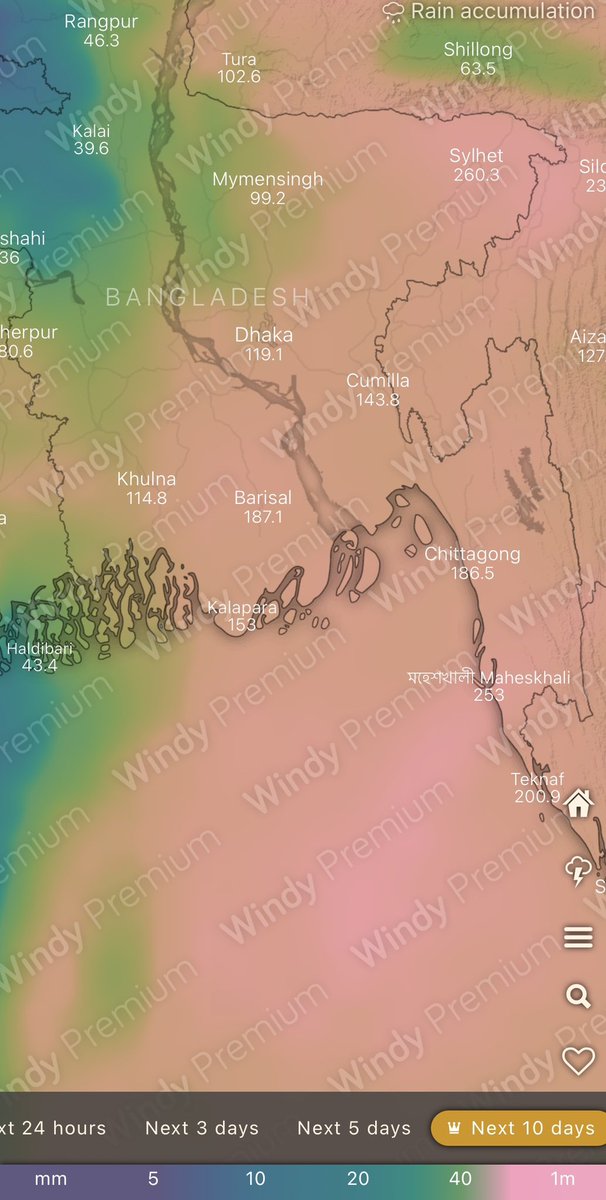 AKMSaifulIslam7's tweet photo. #CycloneMocha updates: Max wind speed up to 220 km/hr, rainfall up to 200 mm and Storm surges up to 4m in Teknaf, Coxbazar and Chittagong region. (Source: ECMWF, GFS, BMD, IMD). https://t.co/zqkxfAbjgC