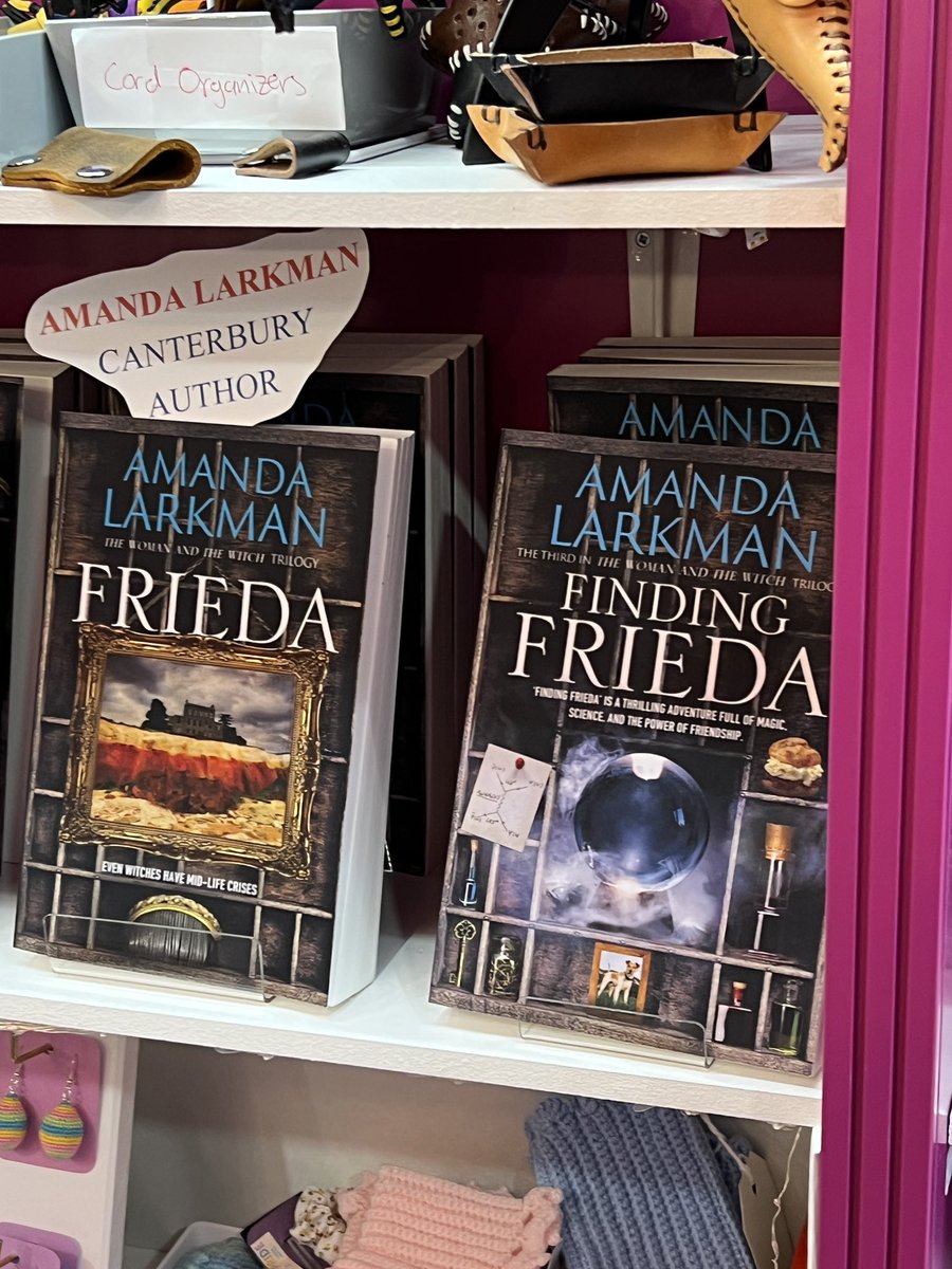 MiddleageWar's tweet photo. The Finding Frieda paperback is now available in the best shop on Canterbury! @OysterWalrus (and also on Amazon)
#findingfrieda #thewomanandthewitch #thewomanandthewitchtrilogy #books #localauthor #supportlocalbusinesses #visitkent https://t.co/arfMKlNOVo