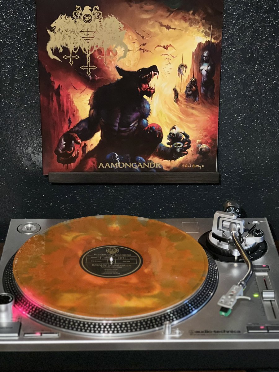 satancblckmetal's tweet photo. SATANIC WARMASTER “Aamongandr” 2022 @graf_werwolf #satanicwarmaster #finnishblackmetal limitededitionvinyl cloudy orange crush vinyl 1of1000 @hellshead666 #hellsheadbangersrecords #werewolfrecords https://t.co/BbTEaN8DfC