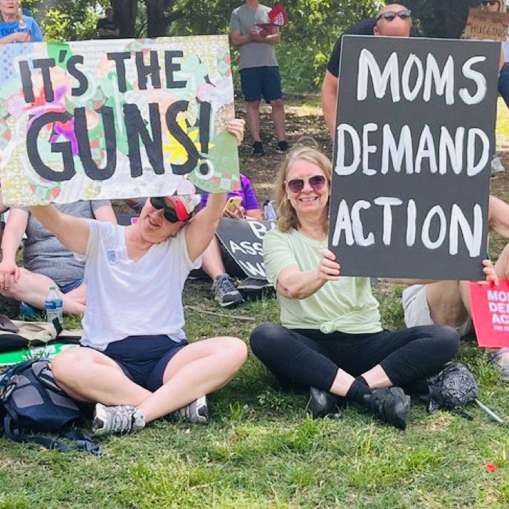 FerrellZabala's tweet photo. HAPPENING NOW: I’m standing with @MomsDemand volunteers and supporters who have gathered in Atlanta, GA to demand an assault weapons ban because we’re heartbroken and we’re frustrated. But most of all, we’re here right now BECAUSE WE ARE ANGRY! #FedUp https://t.co/BWRlLY2THf