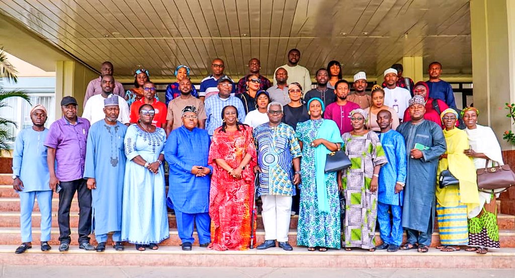 NOA_Nigeria's tweet photo. PHOTOS: Permanent Secretary, @FMICNigeria/ Chairperson of the Media and Publicity Sub-Committee, Mrs. Lydia Jafiya, mni, inaugurates the Social Media Team of the Presidential Transition Council (@FGNPTC).

#PresidentialInauguration2023
#NigeriaBetterTogether https://t.co/1rp3iOlALM