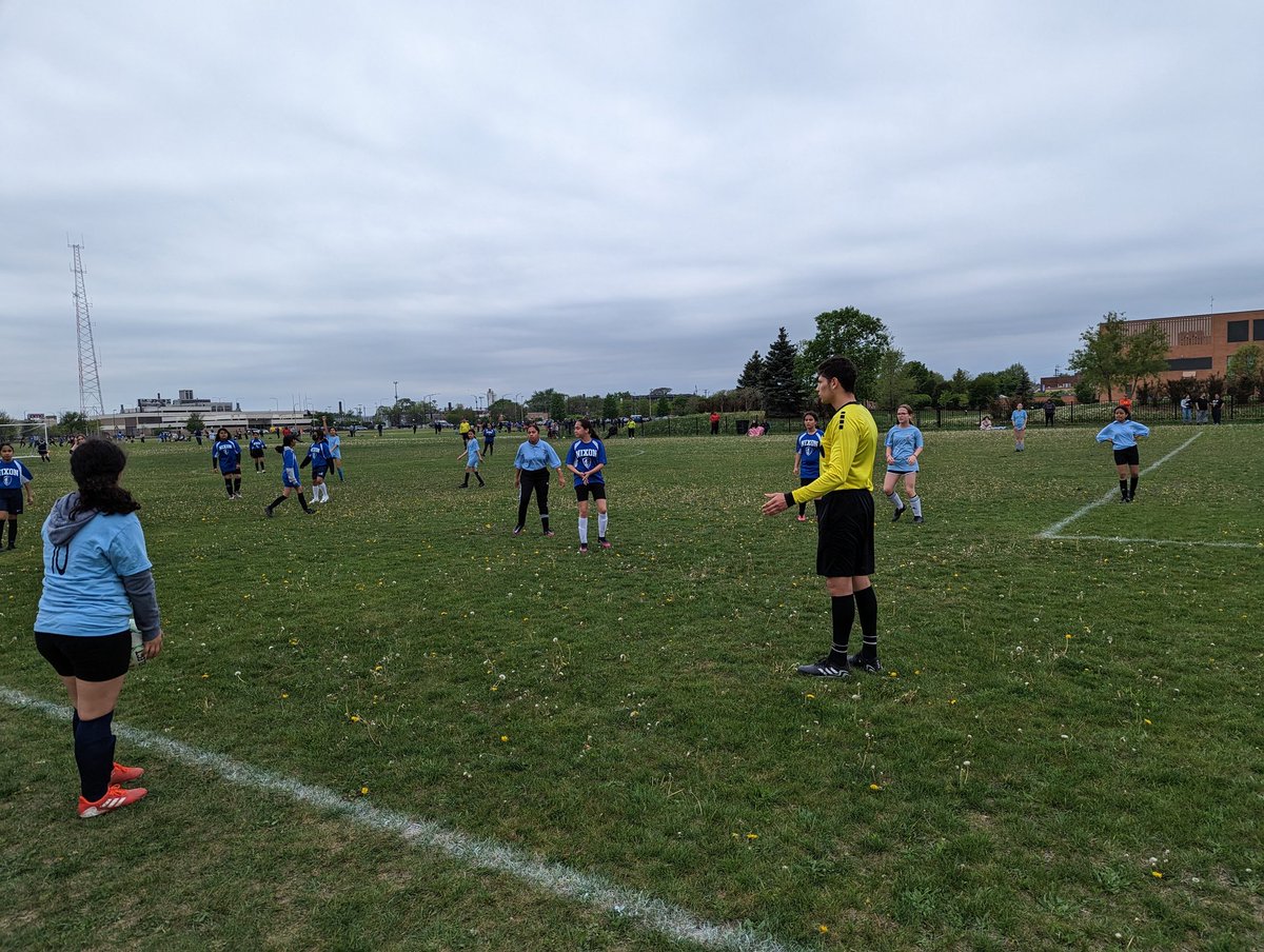 Looking strong in the girls' final game of the season!