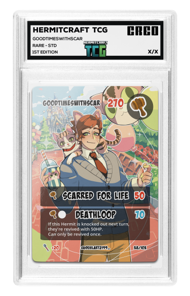 GTWScar's tweet photo. Look at my TCG cards! 

The real life Hermitcraft TCG pre-sale is ending tomorrow. Some lucky people will get my cards signed! 

Link: https://t.co/KjgyID57Yu https://t.co/IX3YSth1qh