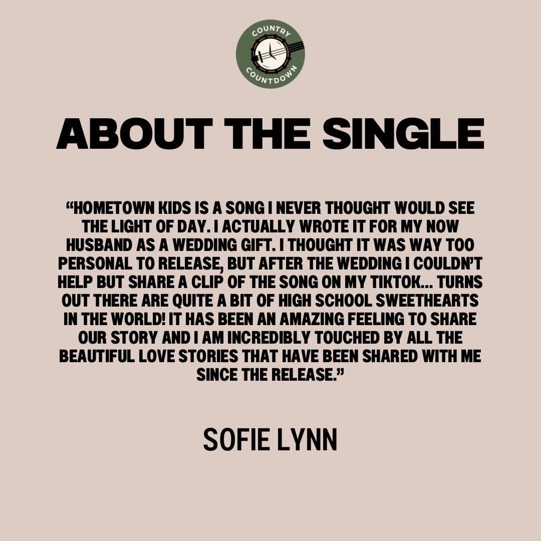 New single “Hometown Kids” by <a href="/iamsofielynn/">Sofie Lynn</a> out now!