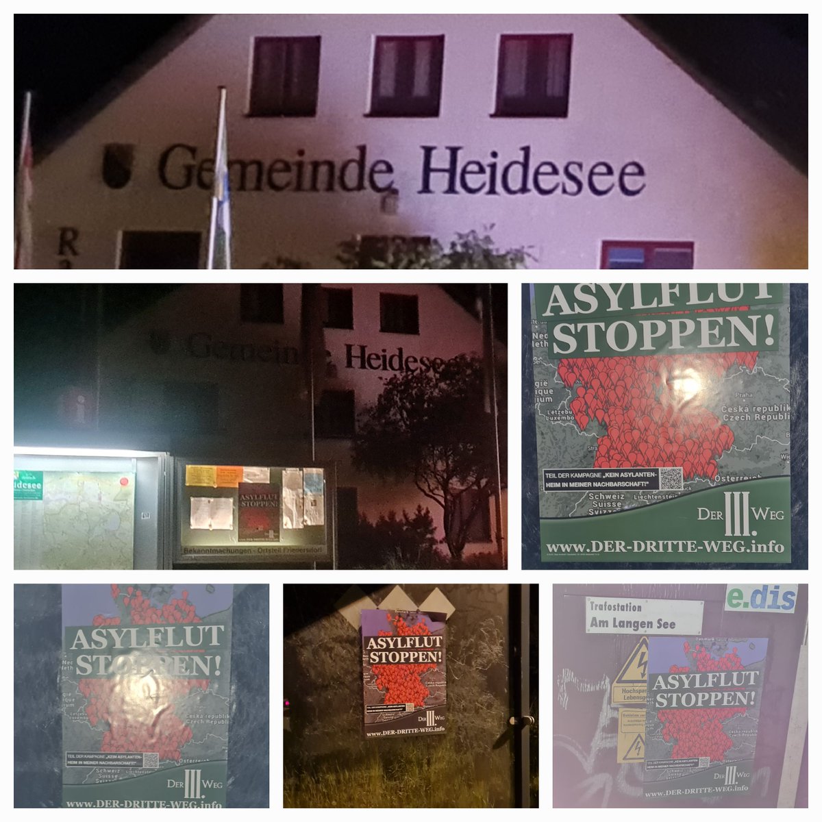 Jugend_Brb_Bln's tweet photo. Die Gemeinde #Heidesee im Landkreis #DahmeSpreewald war kürzlich in die Schlagzeilen geraten, weil einheimische Jugendliche und ausländische Gäste aus #Berlin-#Kreuzberg aneinander geraten sind.
Sympathisanten sendeten uns nun einige Bilder aus der Region zu...#derDritteWeg #3Weg https://t.co/H926x0NUtO