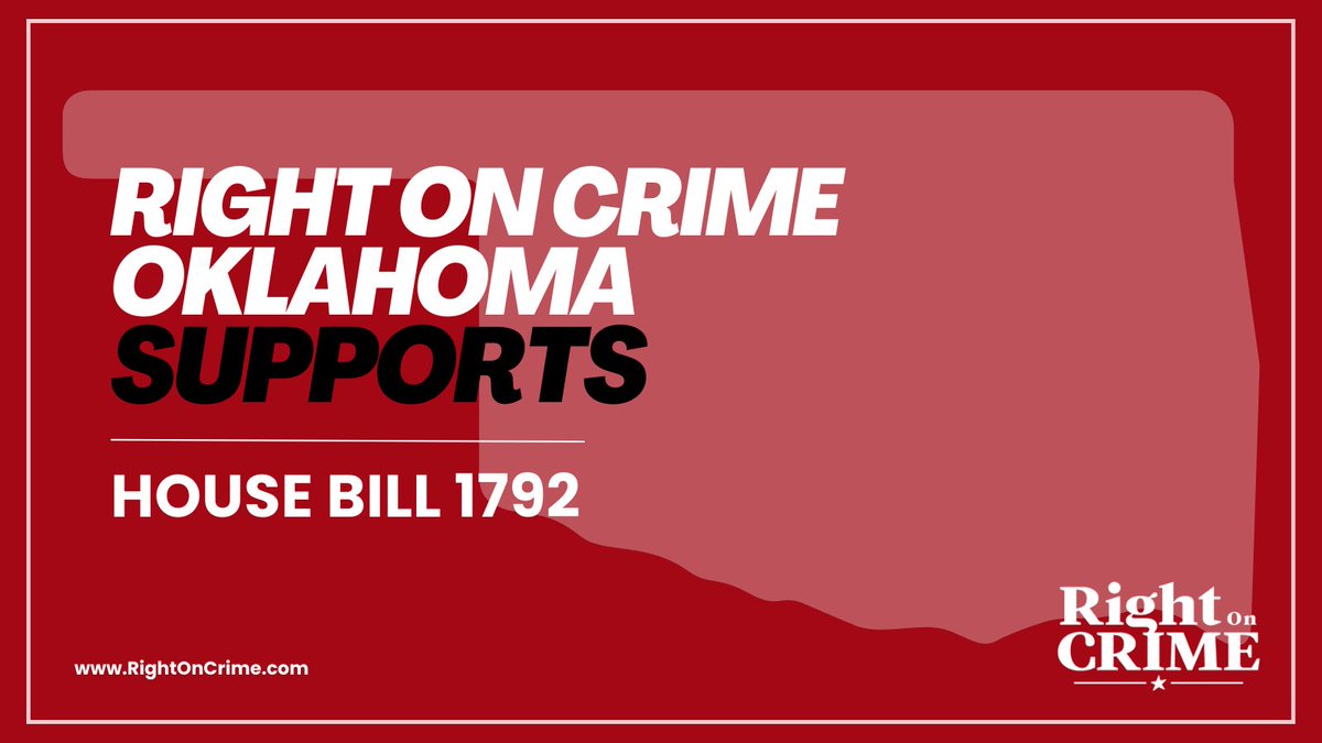 RightOnCrime's tweet photo. After years of work by the legislature, Oklahoma is finally close to joining most other states by adopting a felony classification system through HB 1792. Let’s get this done.
 
@marilyndavidson #okleg
 
https://t.co/Vj22R4GPkr https://t.co/aB2jNabWe2
