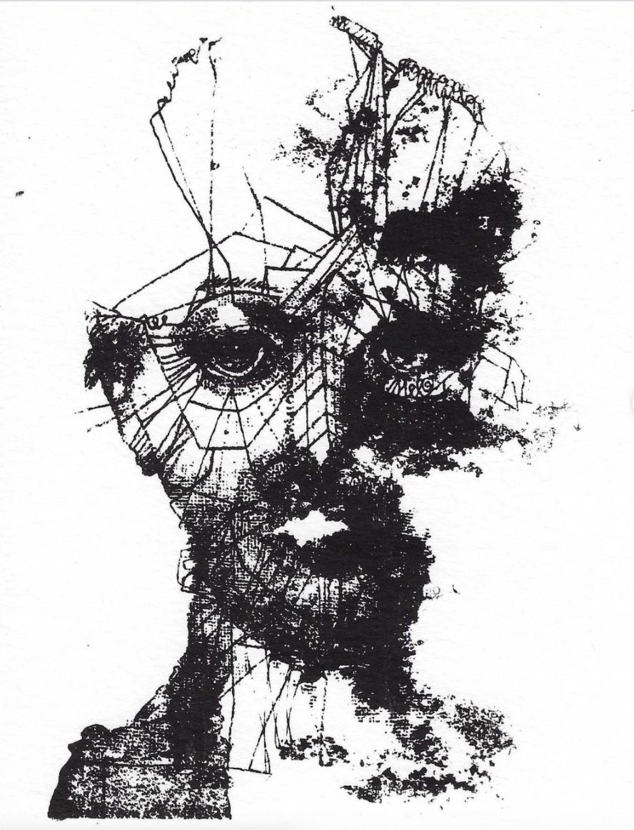 michaelalanart's tweet photo. O My HEaD, #silkscreen on #archivalpaper we have an edition of these! #BABYMONSTER #abstractart #artcollector #arte #INKED #art https://t.co/CE8amdjURI