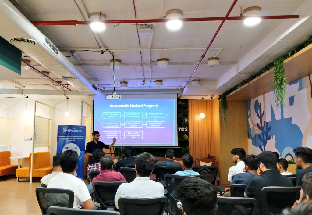 sivramshastri's tweet photo. Successfully hosted the #Hyderabad Edition of #Hypermeet by @HyperlaneIndia ⏩
Participants enjoyed learning about the @Hyperlane_xyz architecture and the interchain mechanism 🔥
We appreciate the @MoveBuilders team for joining us at the event 🤝
@HyderabadDAO @EdamCommunity https://t.co/AKRryu75yb