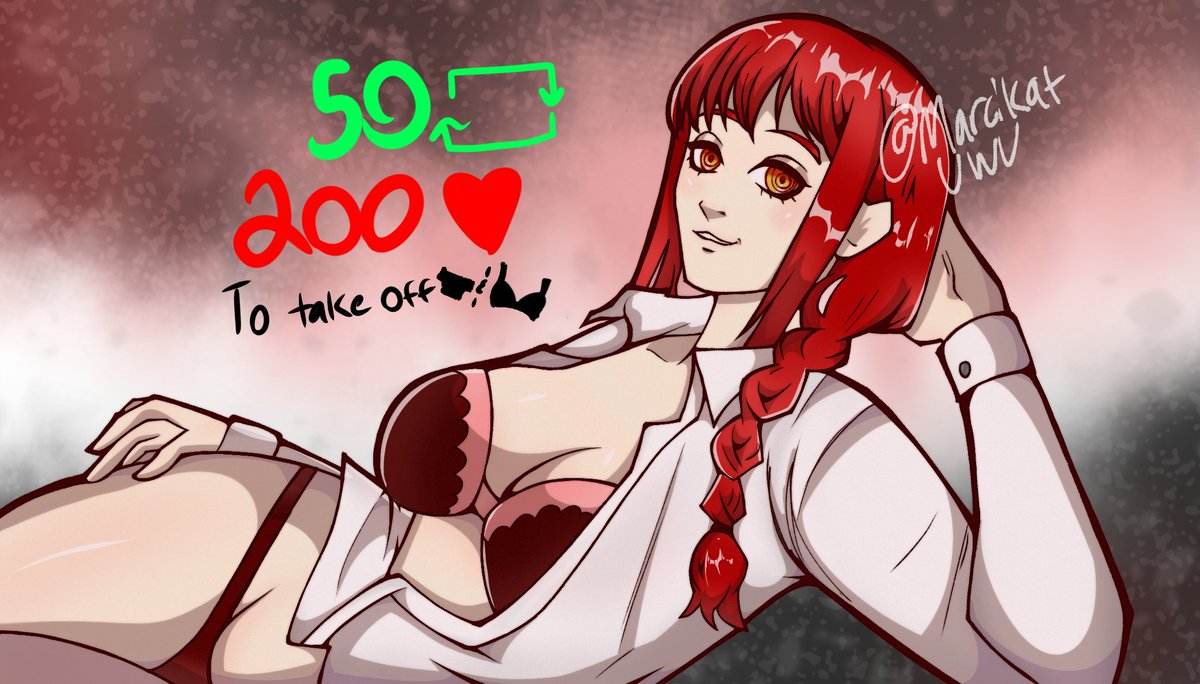 MarciKatUWU's tweet photo. Makima Strip Game! https://t.co/aCtGhobU5v