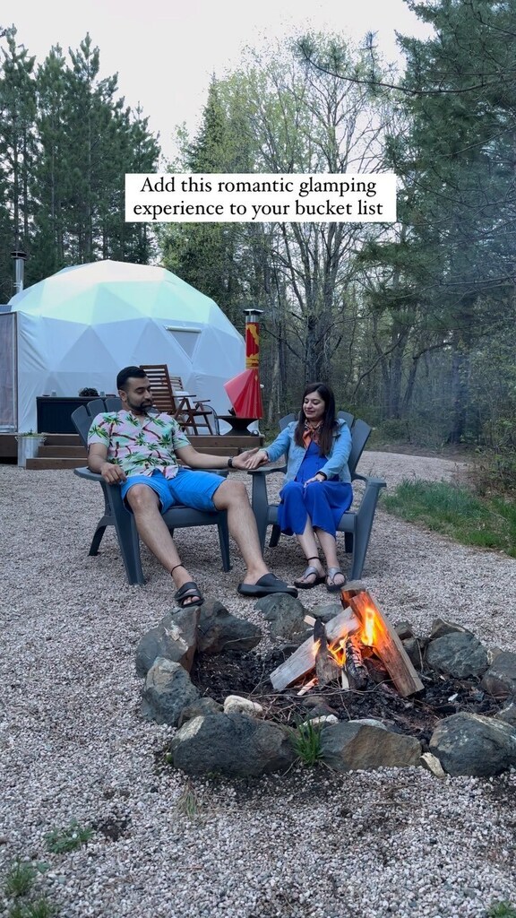 FoodSheikhers's tweet photo. Lost in the wilderness, found in your arms. Our romantic glamping escape at Deer Lake Wilderness Retreat is pure magic. The crackling campfire, the whispering pines, and the starlit skies mirrored the warmth and love we shared. In this enchanting oasis, time stood still, and… https://t.co/9dBRhYfRdm
